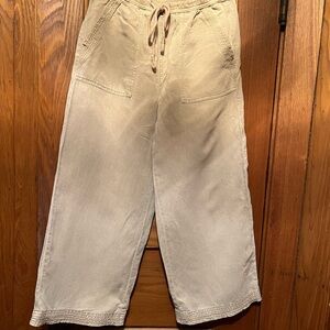 Joie Womens Light Tan Linen Pants